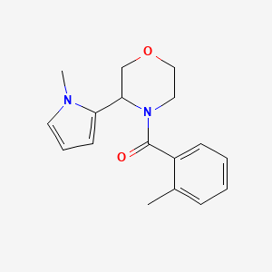 (2-Methylphenyl)-[3-(1-methylpyrrol-2-yl)morpholin-4-yl]methanone