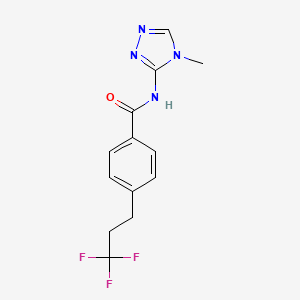 N-(4-methyl-1,2,4-triazol-3-yl)-4-(3,3,3-trifluoropropyl)benzamide