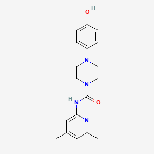 N-(4,6-dimethylpyridin-2-yl)-4-(4-hydroxyphenyl)piperazine-1-carboxamide