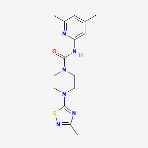 N-(4,6-dimethylpyridin-2-yl)-4-(3-methyl-1,2,4-thiadiazol-5-yl)piperazine-1-carboxamide