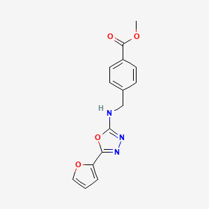 Methyl 4-[[[5-(furan-2-yl)-1,3,4-oxadiazol-2-yl]amino]methyl]benzoate