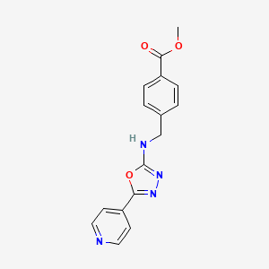 Methyl 4-[[(5-pyridin-4-yl-1,3,4-oxadiazol-2-yl)amino]methyl]benzoate