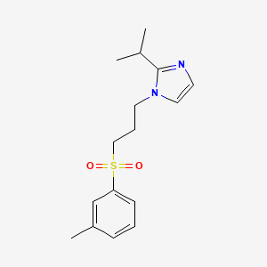 1-[3-(3-Methylphenyl)sulfonylpropyl]-2-propan-2-ylimidazole