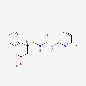 1-(4,6-Dimethylpyridin-2-yl)-3-(4-hydroxy-2-phenylpentyl)urea