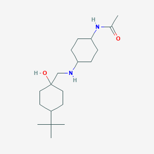 N-[4-[(4-tert-butyl-1-hydroxycyclohexyl)methylamino]cyclohexyl]acetamide