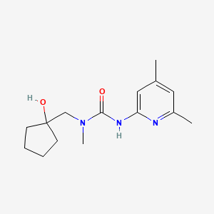 3-(4,6-Dimethylpyridin-2-yl)-1-[(1-hydroxycyclopentyl)methyl]-1-methylurea