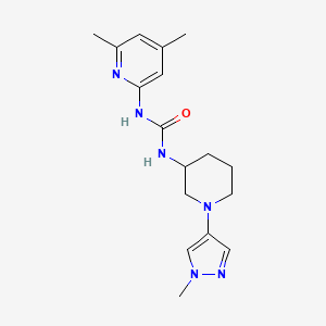 1-(4,6-Dimethylpyridin-2-yl)-3-[1-(1-methylpyrazol-4-yl)piperidin-3-yl]urea