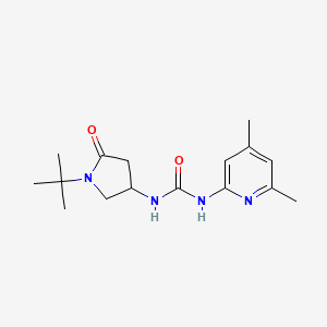 1-(1-Tert-butyl-5-oxopyrrolidin-3-yl)-3-(4,6-dimethylpyridin-2-yl)urea