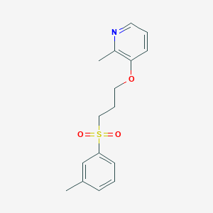 2-Methyl-3-[3-(3-methylphenyl)sulfonylpropoxy]pyridine