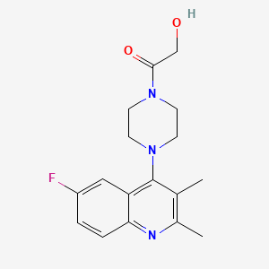 1-[4-(6-Fluoro-2,3-dimethylquinolin-4-yl)piperazin-1-yl]-2-hydroxyethanone