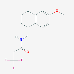 3,3,3-trifluoro-N-[(6-methoxy-1,2,3,4-tetrahydronaphthalen-1-yl)methyl]propanamide