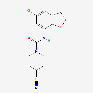 N-(5-chloro-2,3-dihydro-1-benzofuran-7-yl)-4-cyanopiperidine-1-carboxamide