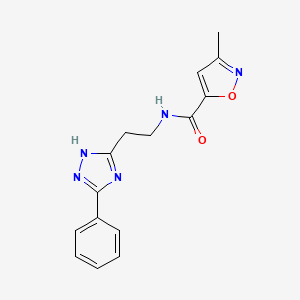 3-methyl-N-[2-(3-phenyl-1H-1,2,4-triazol-5-yl)ethyl]-1,2-oxazole-5-carboxamide