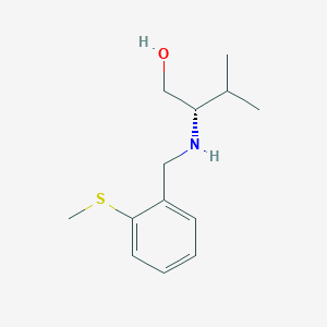 (2S)-3-methyl-2-[(2-methylsulfanylphenyl)methylamino]butan-1-ol