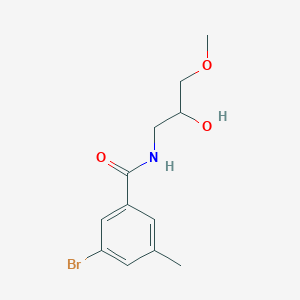 3-bromo-N-(2-hydroxy-3-methoxypropyl)-5-methylbenzamide