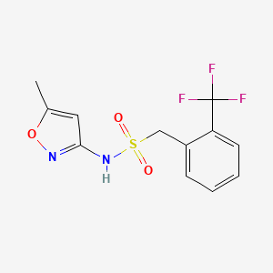 N-(5-methyl-1,2-oxazol-3-yl)-1-[2-(trifluoromethyl)phenyl]methanesulfonamide