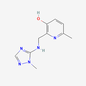 6-Methyl-2-[[(2-methyl-1,2,4-triazol-3-yl)amino]methyl]pyridin-3-ol