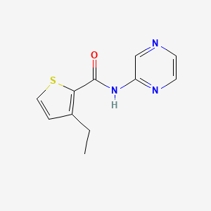 3-ethyl-N-pyrazin-2-ylthiophene-2-carboxamide