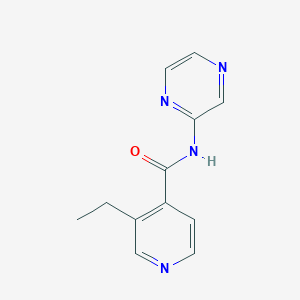 3-ethyl-N-pyrazin-2-ylpyridine-4-carboxamide