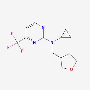 N-cyclopropyl-N-(oxolan-3-ylmethyl)-4-(trifluoromethyl)pyrimidin-2-amine