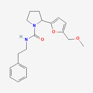 2-[5-(methoxymethyl)furan-2-yl]-N-(2-phenylethyl)pyrrolidine-1-carboxamide