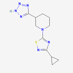 3-cyclopropyl-5-[3-(2H-tetrazol-5-yl)piperidin-1-yl]-1,2,4-thiadiazole