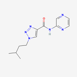 1-(3-methylbutyl)-N-pyrazin-2-yltriazole-4-carboxamide