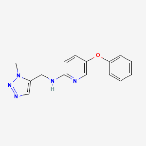 N-[(3-methyltriazol-4-yl)methyl]-5-phenoxypyridin-2-amine