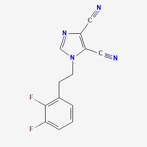 1-[2-(2,3-Difluorophenyl)ethyl]imidazole-4,5-dicarbonitrile