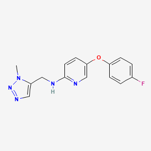 5-(4-fluorophenoxy)-N-[(3-methyltriazol-4-yl)methyl]pyridin-2-amine