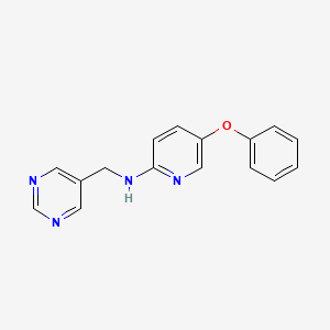 5-phenoxy-N-(pyrimidin-5-ylmethyl)pyridin-2-amine