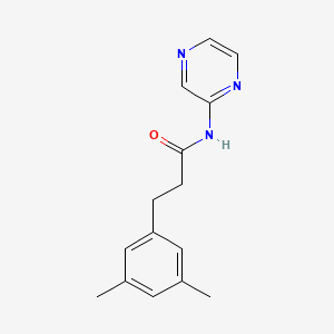 3-(3,5-dimethylphenyl)-N-pyrazin-2-ylpropanamide