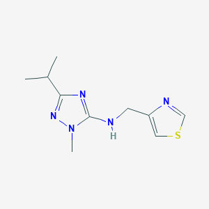 2-methyl-5-propan-2-yl-N-(1,3-thiazol-4-ylmethyl)-1,2,4-triazol-3-amine