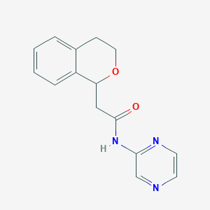 2-(3,4-dihydro-1H-isochromen-1-yl)-N-pyrazin-2-ylacetamide