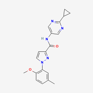 N-(2-cyclopropylpyrimidin-5-yl)-1-(2-methoxy-5-methylphenyl)pyrazole-3-carboxamide