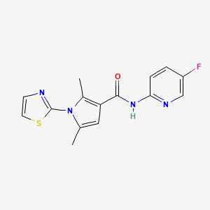 N-(5-fluoropyridin-2-yl)-2,5-dimethyl-1-(1,3-thiazol-2-yl)pyrrole-3-carboxamide