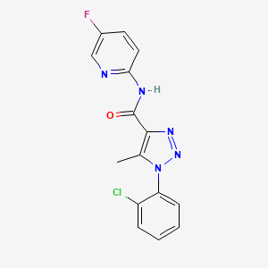 1-(2-chlorophenyl)-N-(5-fluoropyridin-2-yl)-5-methyltriazole-4-carboxamide