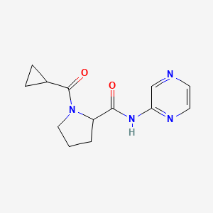 1-(cyclopropanecarbonyl)-N-pyrazin-2-ylpyrrolidine-2-carboxamide