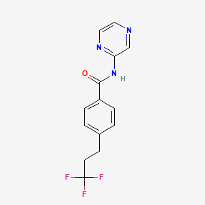 N-pyrazin-2-yl-4-(3,3,3-trifluoropropyl)benzamide