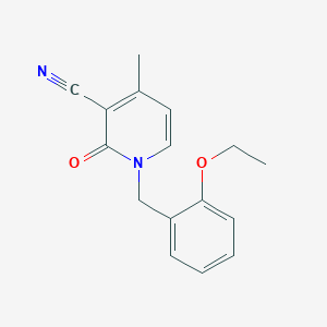 1-[(2-Ethoxyphenyl)methyl]-4-methyl-2-oxopyridine-3-carbonitrile