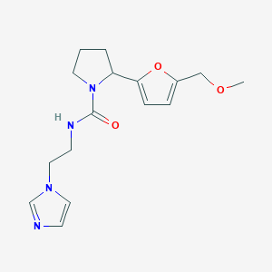 N-(2-imidazol-1-ylethyl)-2-[5-(methoxymethyl)furan-2-yl]pyrrolidine-1-carboxamide