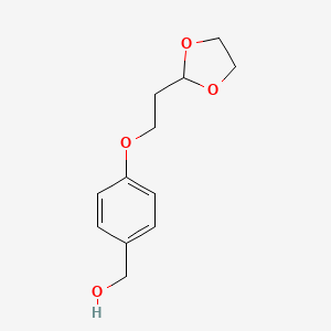 [4-[2-(1,3-Dioxolan-2-yl)ethoxy]phenyl]methanol