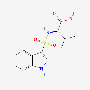 (2R)-2-(1H-indol-3-ylsulfonylamino)-3-methylbutanoic acid