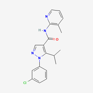 1-(3-chlorophenyl)-N-(3-methylpyridin-2-yl)-5-propan-2-ylpyrazole-4-carboxamide