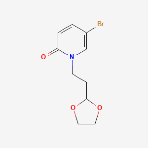 5-Bromo-1-[2-(1,3-dioxolan-2-yl)ethyl]pyridin-2-one