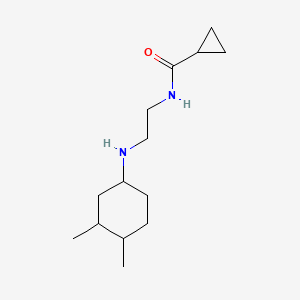 N-[2-[(3,4-dimethylcyclohexyl)amino]ethyl]cyclopropanecarboxamide