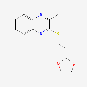 2-[2-(1,3-Dioxolan-2-yl)ethylsulfanyl]-3-methylquinoxaline