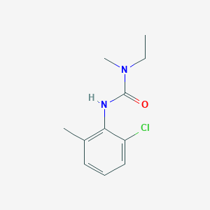 molecular formula C11H15ClN2O B7658711 3-(2-Chloro-6-methylphenyl)-1-ethyl-1-methylurea 