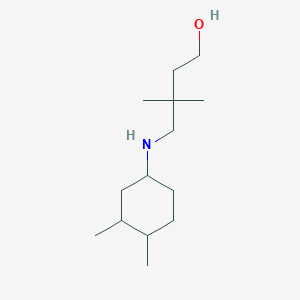 4-[(3,4-Dimethylcyclohexyl)amino]-3,3-dimethylbutan-1-ol