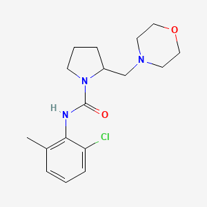 N-(2-chloro-6-methylphenyl)-2-(morpholin-4-ylmethyl)pyrrolidine-1-carboxamide